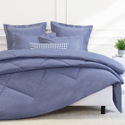 Rae Blue Chambray Comforter