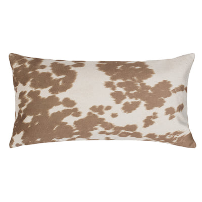 Chestnut Cowhide Throw Pillow