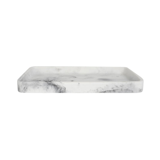 Classic Grey Marble Bath Accessories, Tray