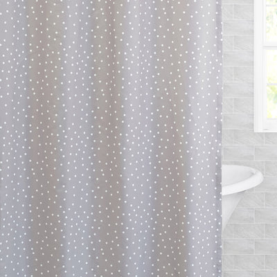 The Grey Polka Dot Shower Curtain