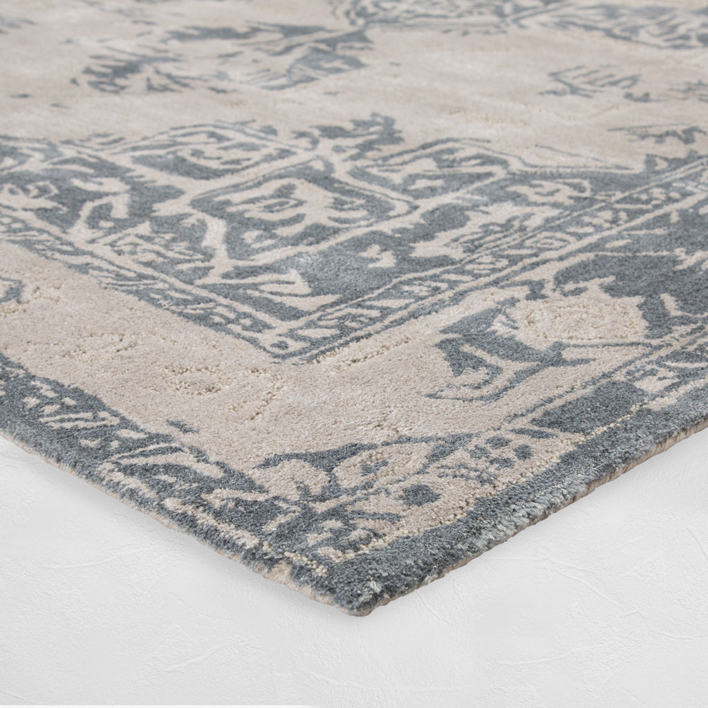 The Mosaic Medallion Tufted Wool Rug