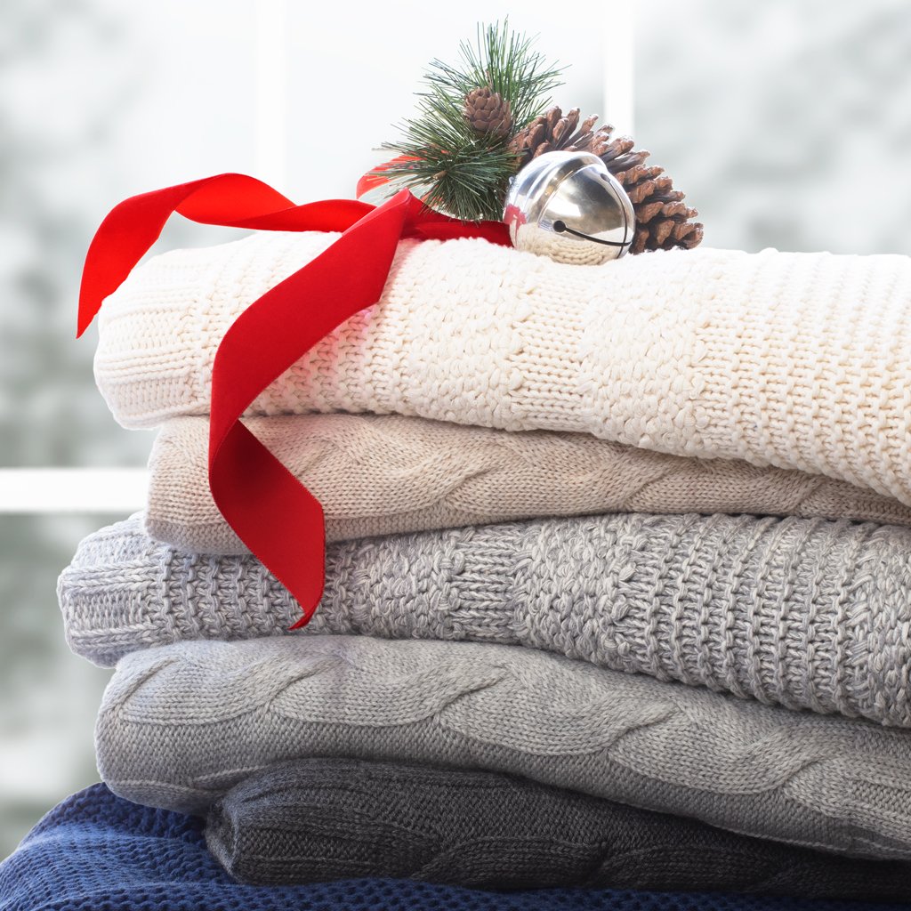 Dark Grey Merino Wool Throw