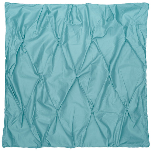 Valencia Turquoise Pintuck Euro Sham
