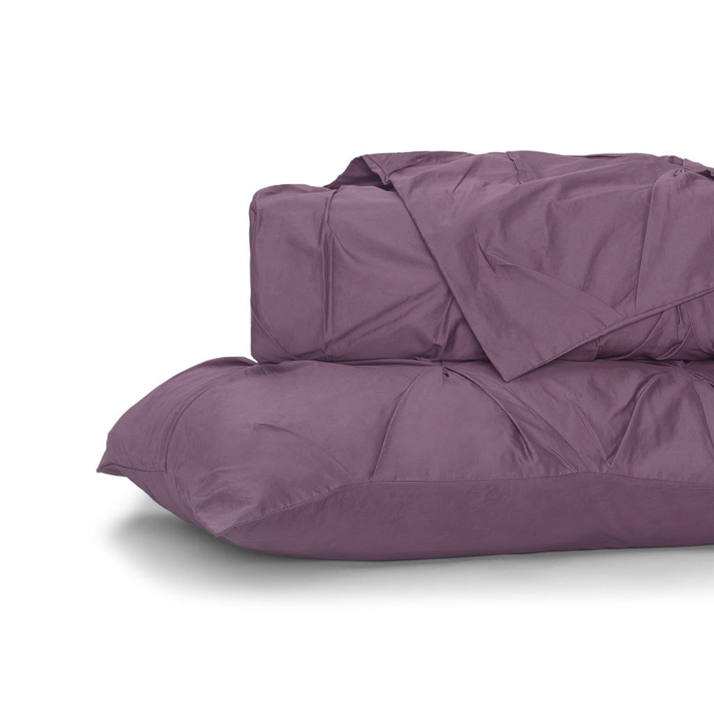 The Valencia Plum Purple Pintuck