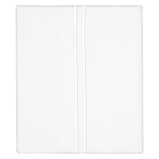 White Lines Embroidered Flat Sheet