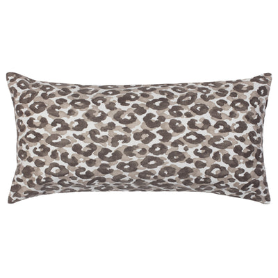 Stone Leopard Throw Pillow