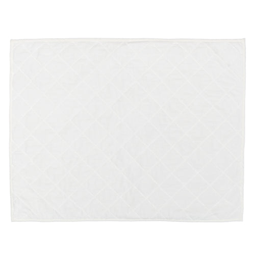 Soft White Diamond Quilt Sham Pair