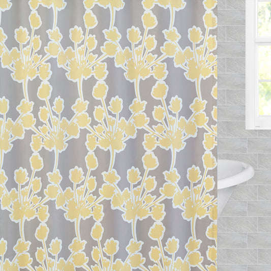 The Yellow Ashbury Shower Curtain