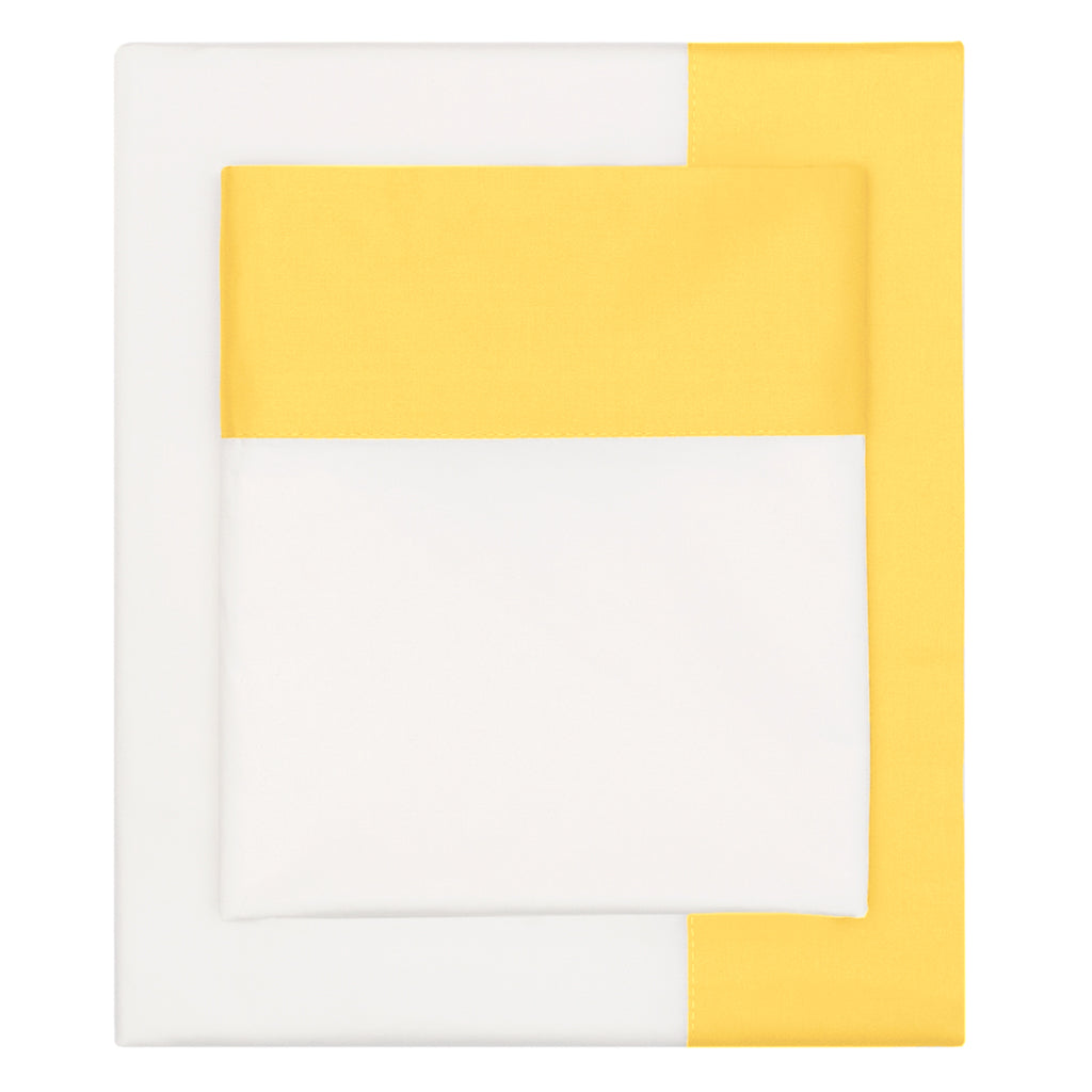 Bedroom inspiration and bedding decor | Yellow Border Sheet Set  (Fitted, Flat, & Pillow Cases)s | Crane and Canopy