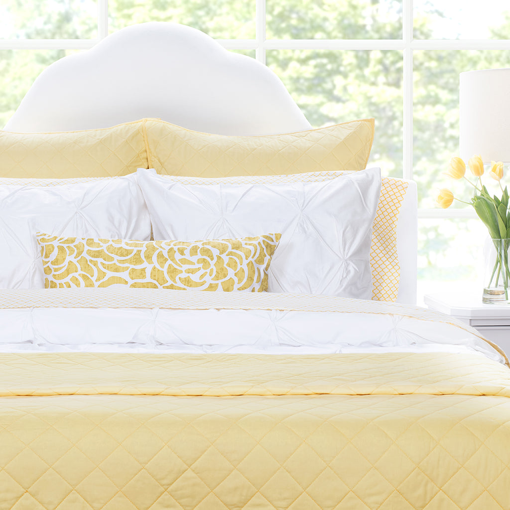 The Diamond Yellow Quilt & Sham