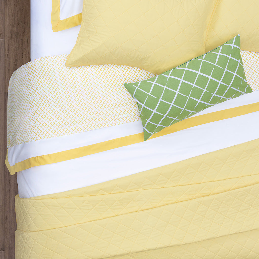 The Diamond Yellow Quilt & Sham