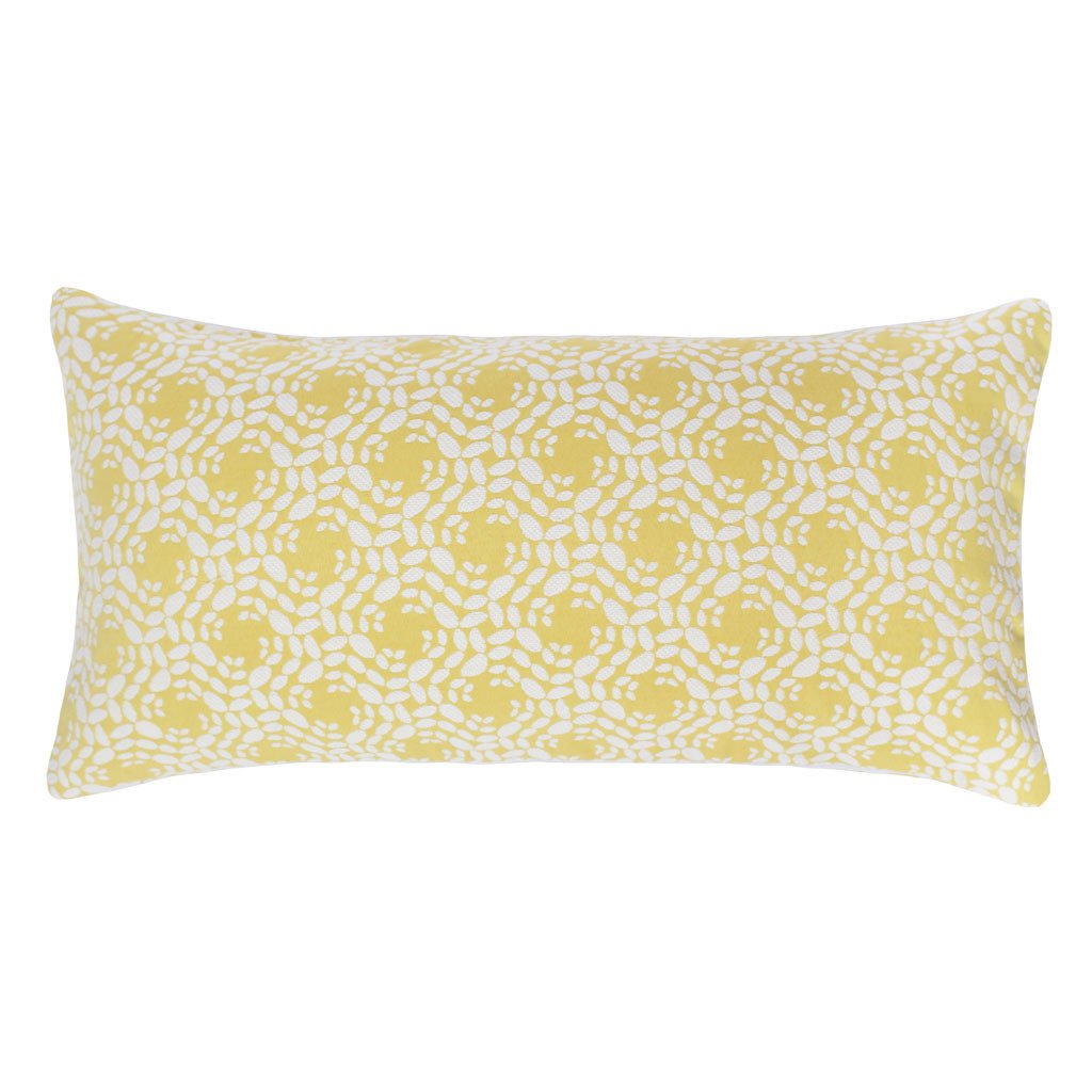 Bedroom inspiration and bedding decor | The Yellow and White Blossom Throw Pillows | Crane and Canopy