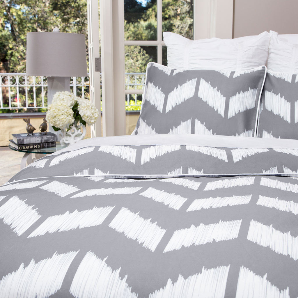 Bedroom inspiration and bedding decor | The Addison Gray Duvet Cover | Crane and Canopy