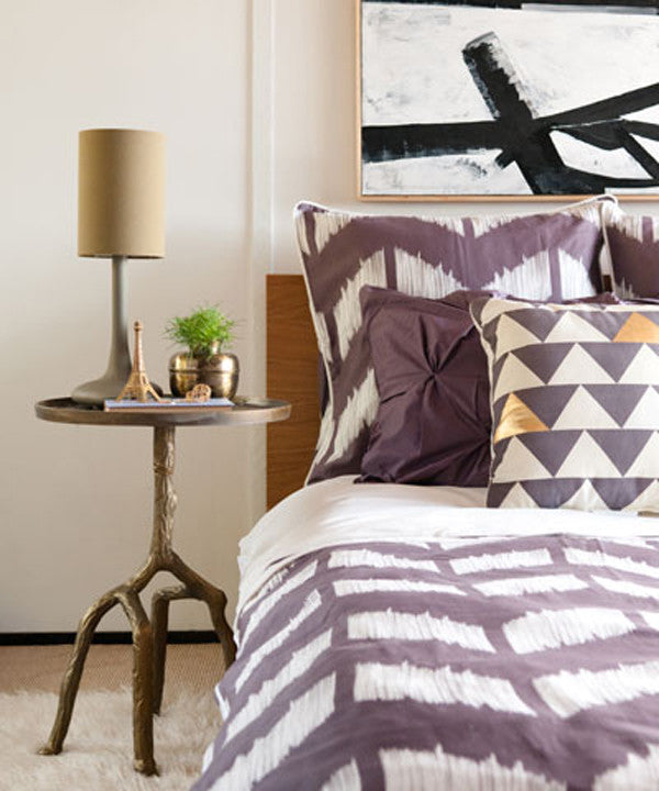 Crane and Canopy Designer Bedding as seen in Monogram Decor