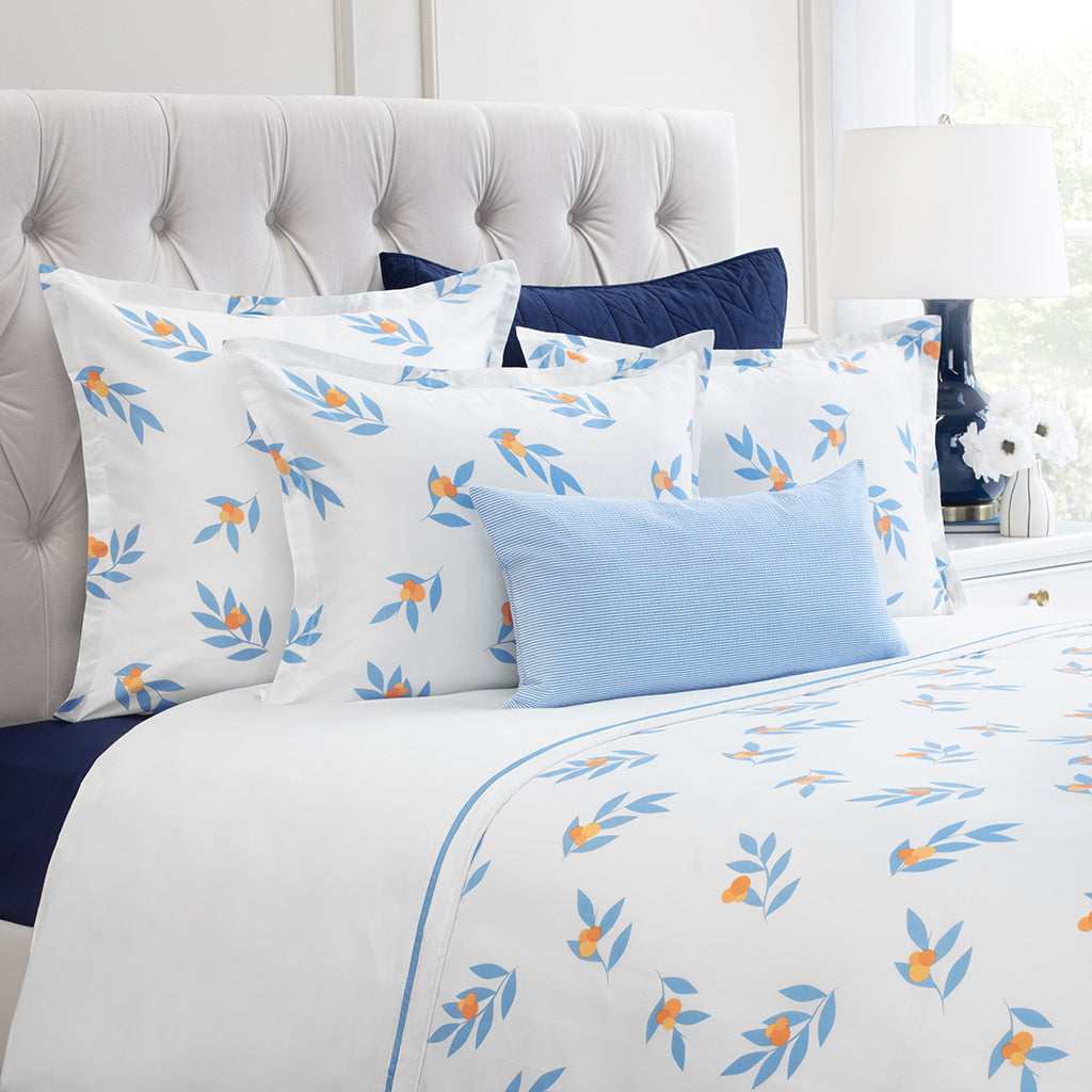 Bedroom inspiration and bedding decor | Alma Blue Sham Pair Duvet Cover | Crane and Canopy