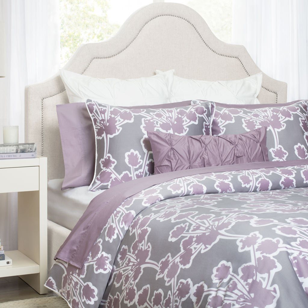 Bedroom inspiration and bedding decor | Lilac Ashbury Euro Sham Duvet Cover | Crane and Canopy