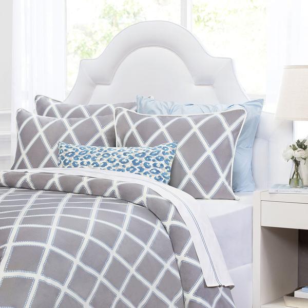 Bedroom inspiration and bedding decor | Grey Avery Sham Pair Duvet Cover | Crane and Canopy