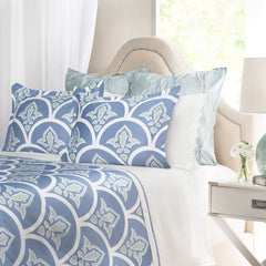 Bedroom inspiration and bedding decor | Blue Clementina Duvet Cover | Crane and Canopy