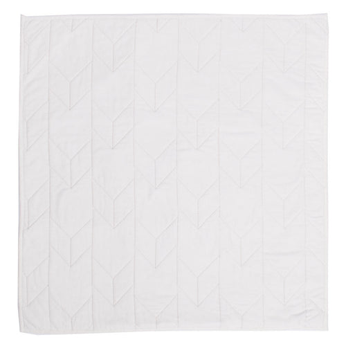 Soft White Chevron Quilt Euro Sham