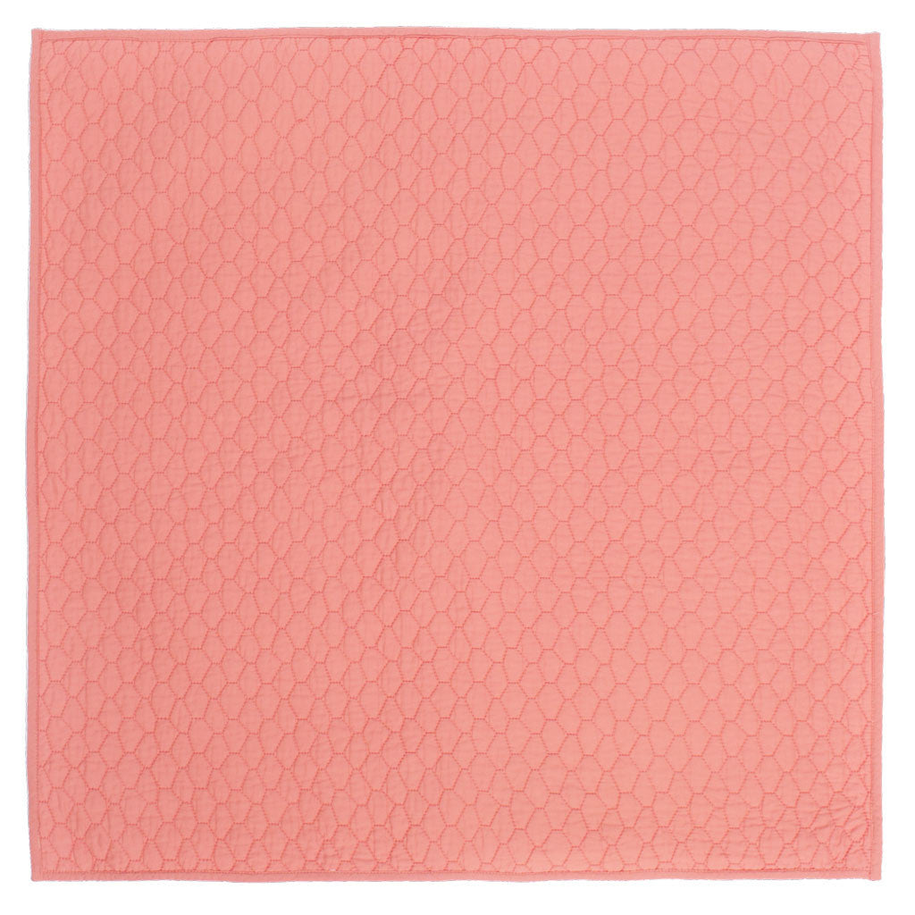 Coral Cloud Quilt Euro Sham