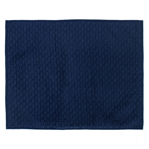 Navy Blue Cloud Quilt Sham Pair