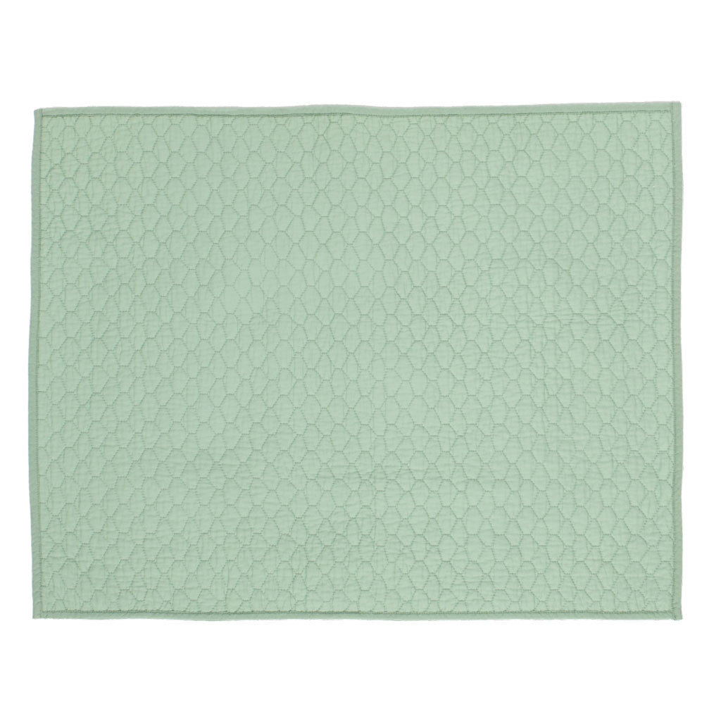 Seafoam Green Cloud Quilt Sham Pair