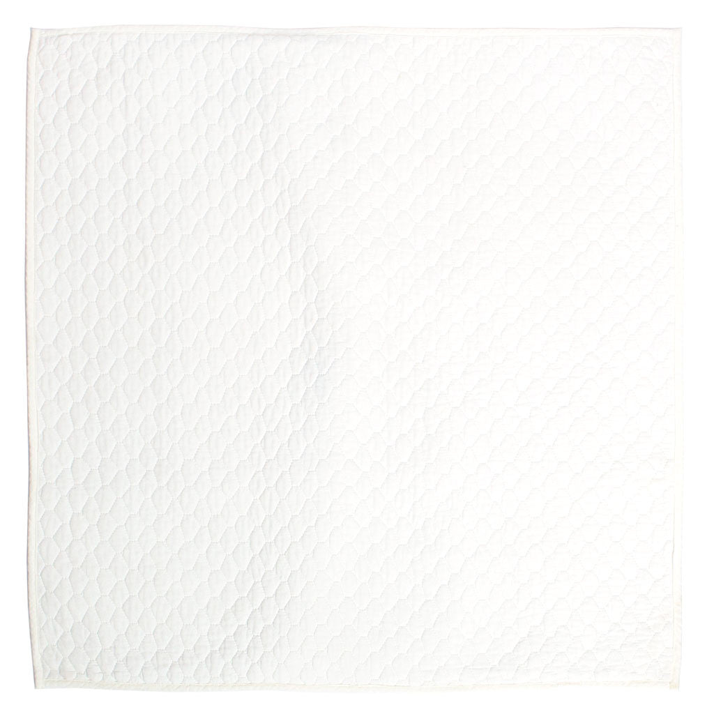 Soft White Cloud Quilt Euro Sham