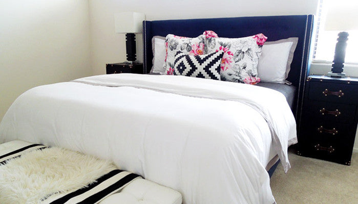 Crane and Canopy Designer Bedding as seen in Desert Domicile Crane and Canopy Designer Bedding as seen in Desert Domicile