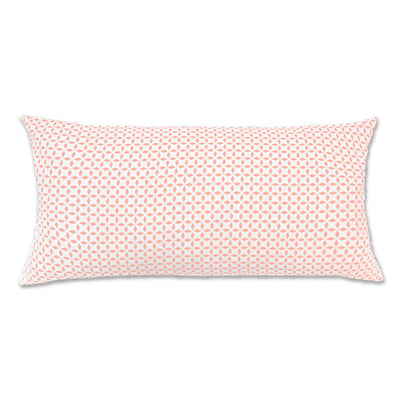 Coral Morning Glory Throw Pillow