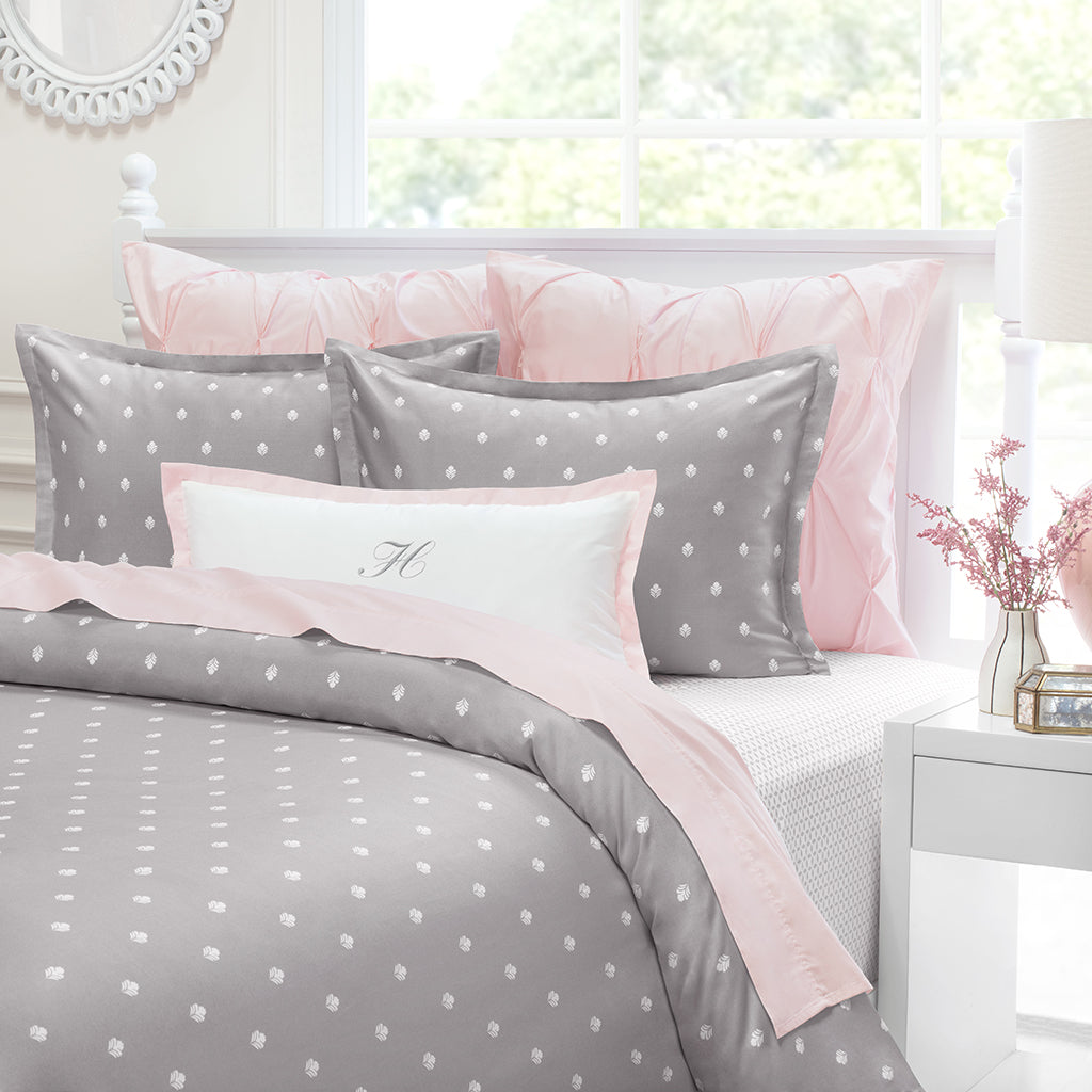 Bedroom inspiration and bedding decor | Grey Flora Duvet Cover Duvet Cover | Crane and Canopy