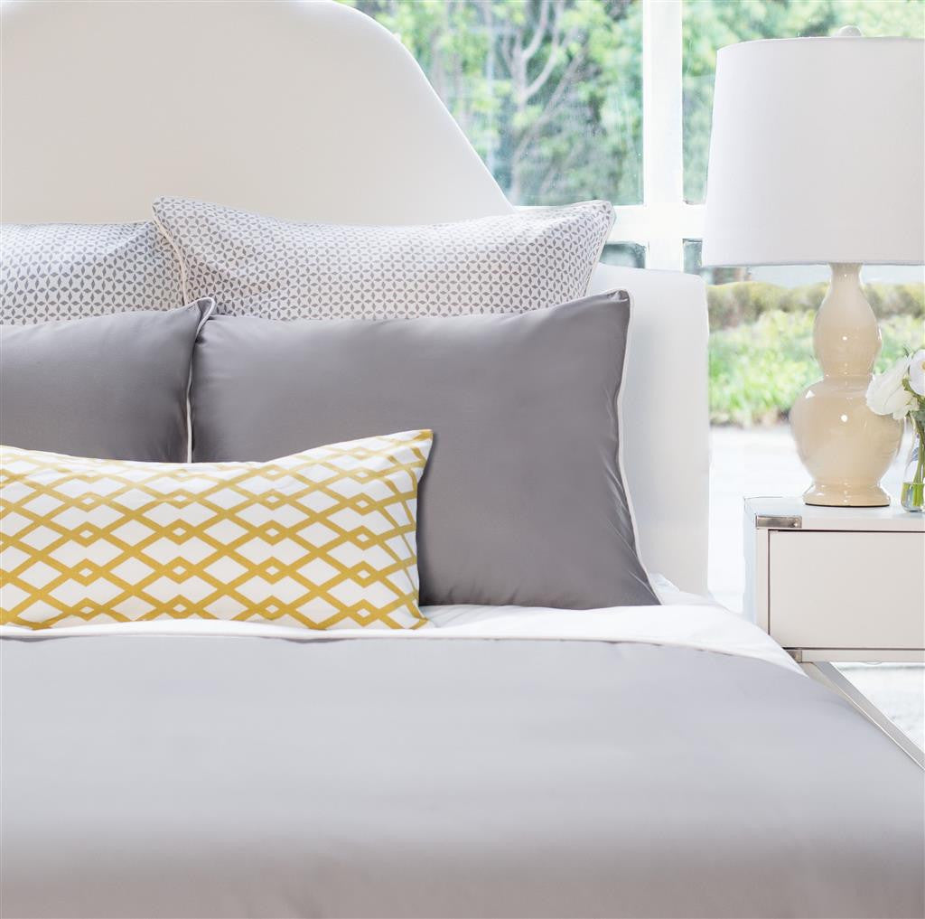 Bedroom inspiration and bedding decor | The Hayes Nova English Grey Duvet Cover | Crane and Canopy
