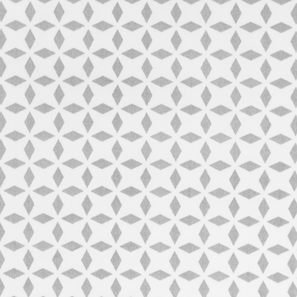 Grey Morning Glory Fitted Sheet