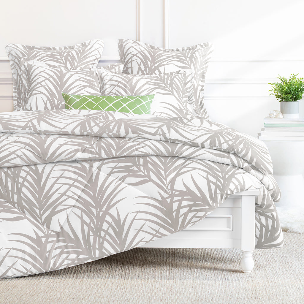 Bedroom inspiration and bedding decor | Laguna Dove Grey Comforter Duvet Cover | Crane and Canopy