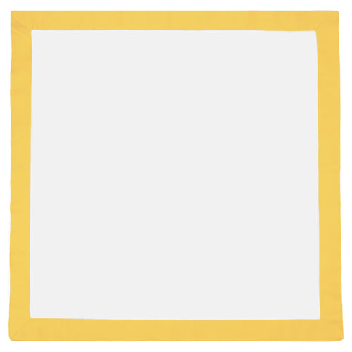 Yellow Linden Border Euro Sham