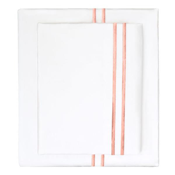 Coral Lines Embroidered Flat Sheet