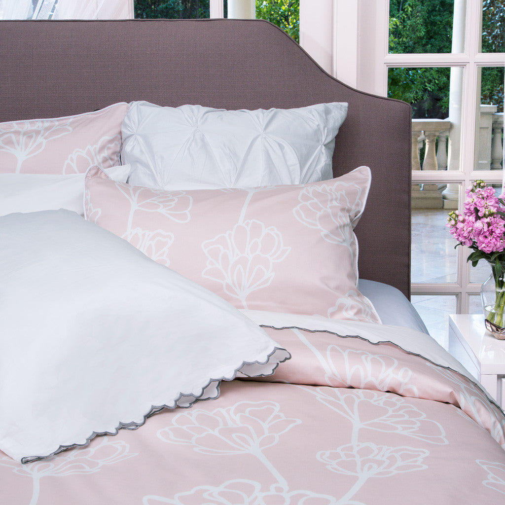 Bedroom inspiration and bedding decor | The Mariposa Blush Pink Duvet Cover | Crane and Canopy
