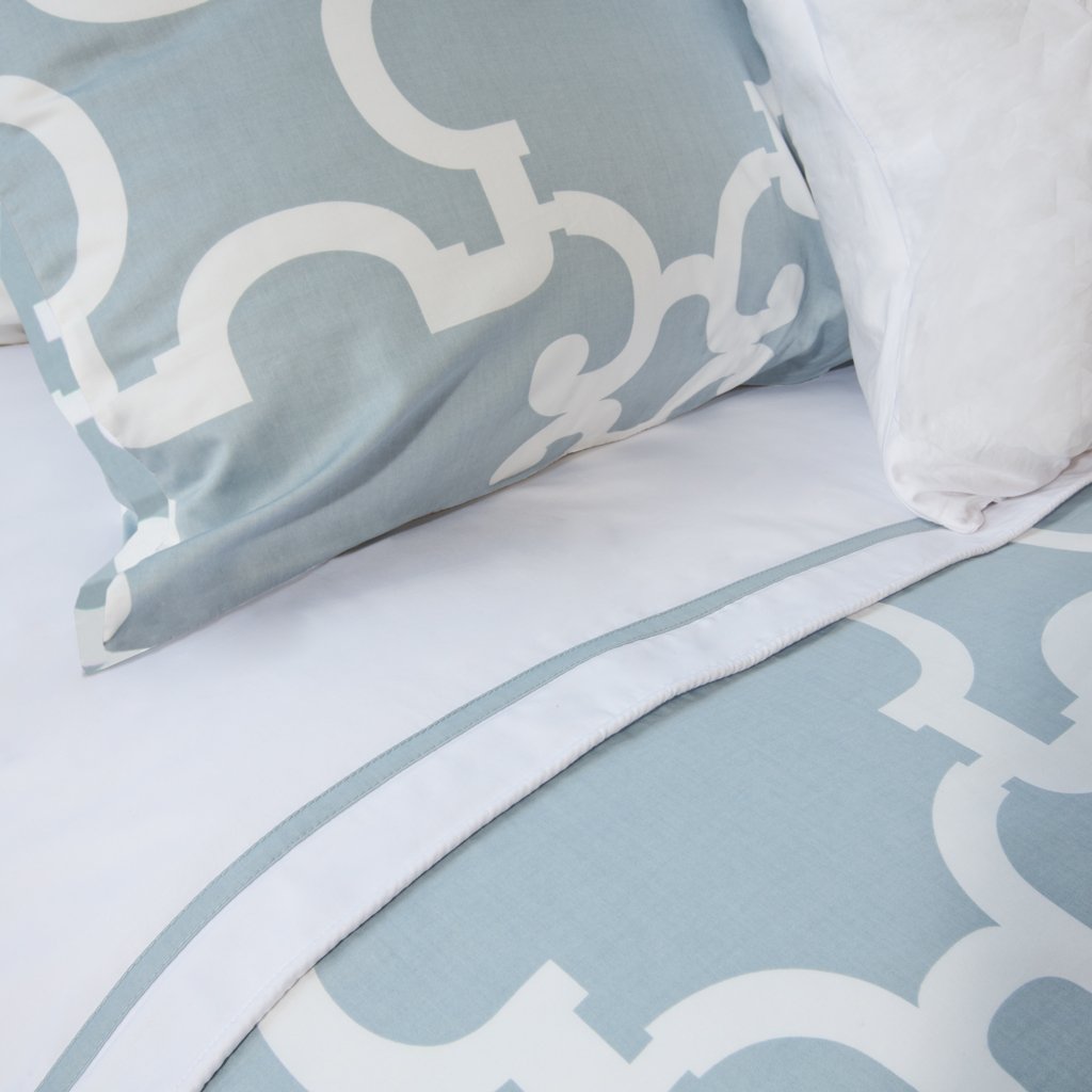 Bedroom inspiration and bedding decor | Blue Noe Euro Sham Duvet Cover | Crane and Canopy