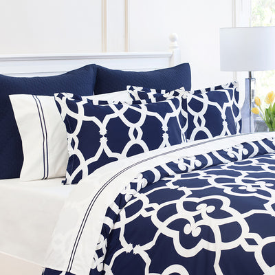 Navy Pacific Duvet Cover