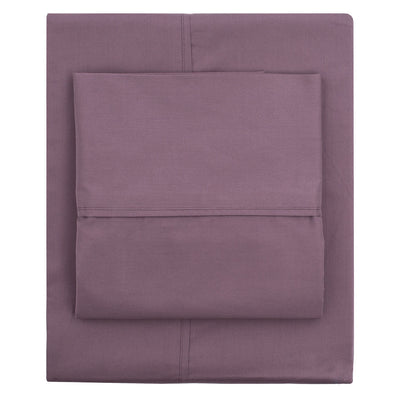 Plum Purple 400 Thread Count Sheet Set (Fitted, Flat, & Pillow Cases)