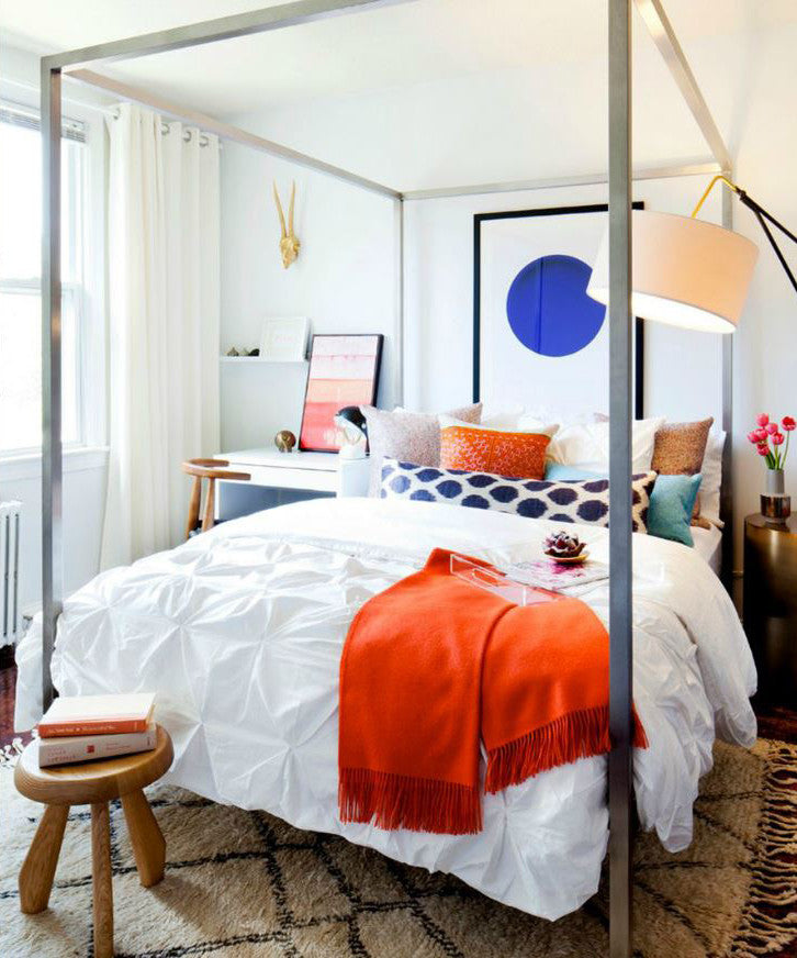Crane and Canopy Designer Bedding as seen in Rue Magazine