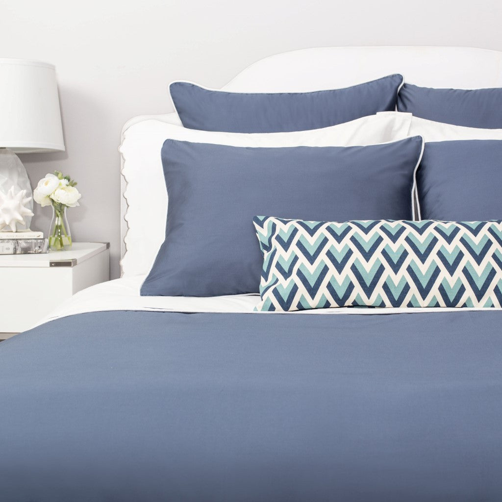 The Blue Peacock Throw Pillow