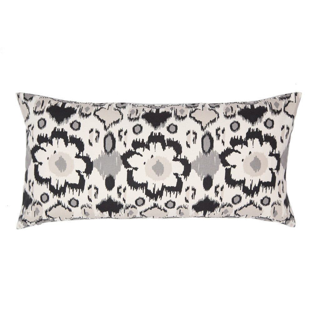 Bedroom inspiration and bedding decor | Gray and White Flowers Throw Pillow Duvet Cover | Crane and Canopy