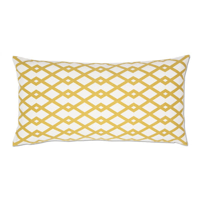 Mustard Geometric Throw Pillow