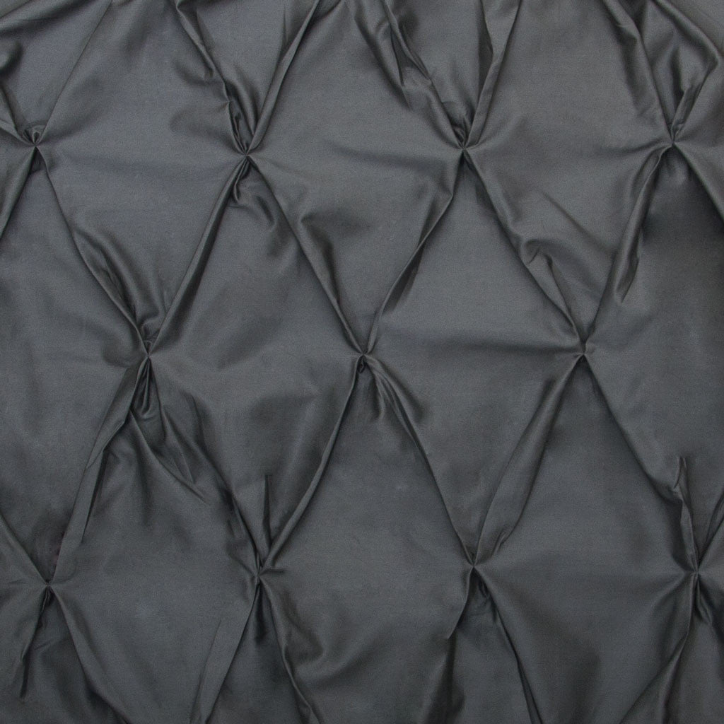 Charcoal Grey Valencia Pintuck Duvet Cover