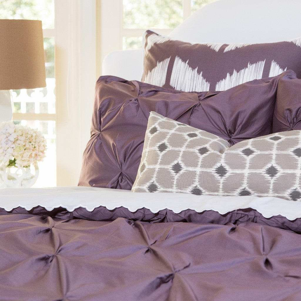 The Valencia Plum Purple Pintuck
