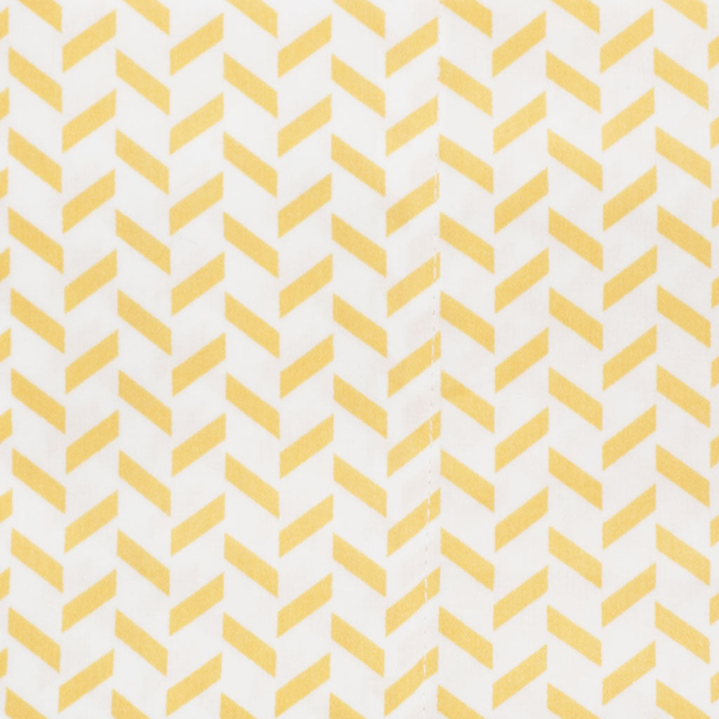 Yellow Herringbone Flat Sheet