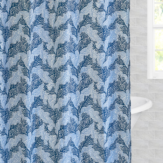 The Blue Marin Shower Curtain