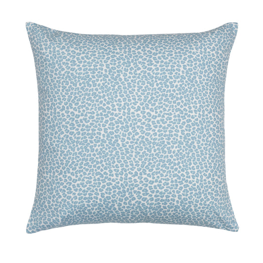 The Blue Leopard Square Throw Pillow