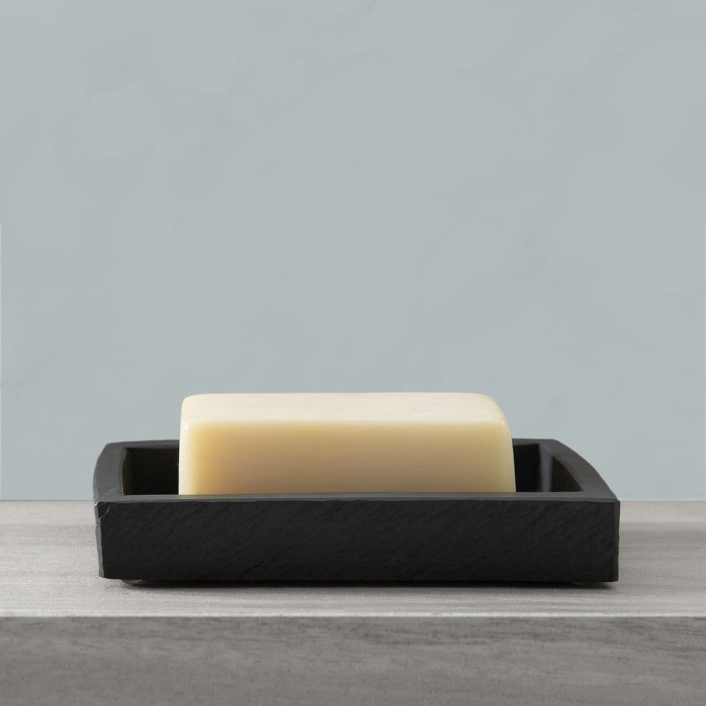 The Charcoal Slate Resin Bath Accessories