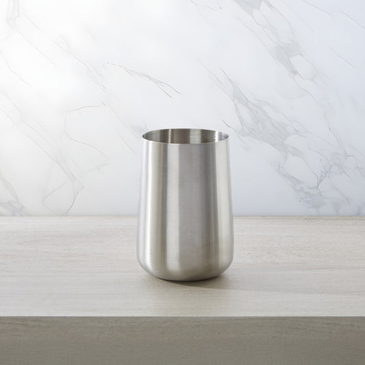 Classic Brushed Stainless Steel Bath Accessories, Tumbler